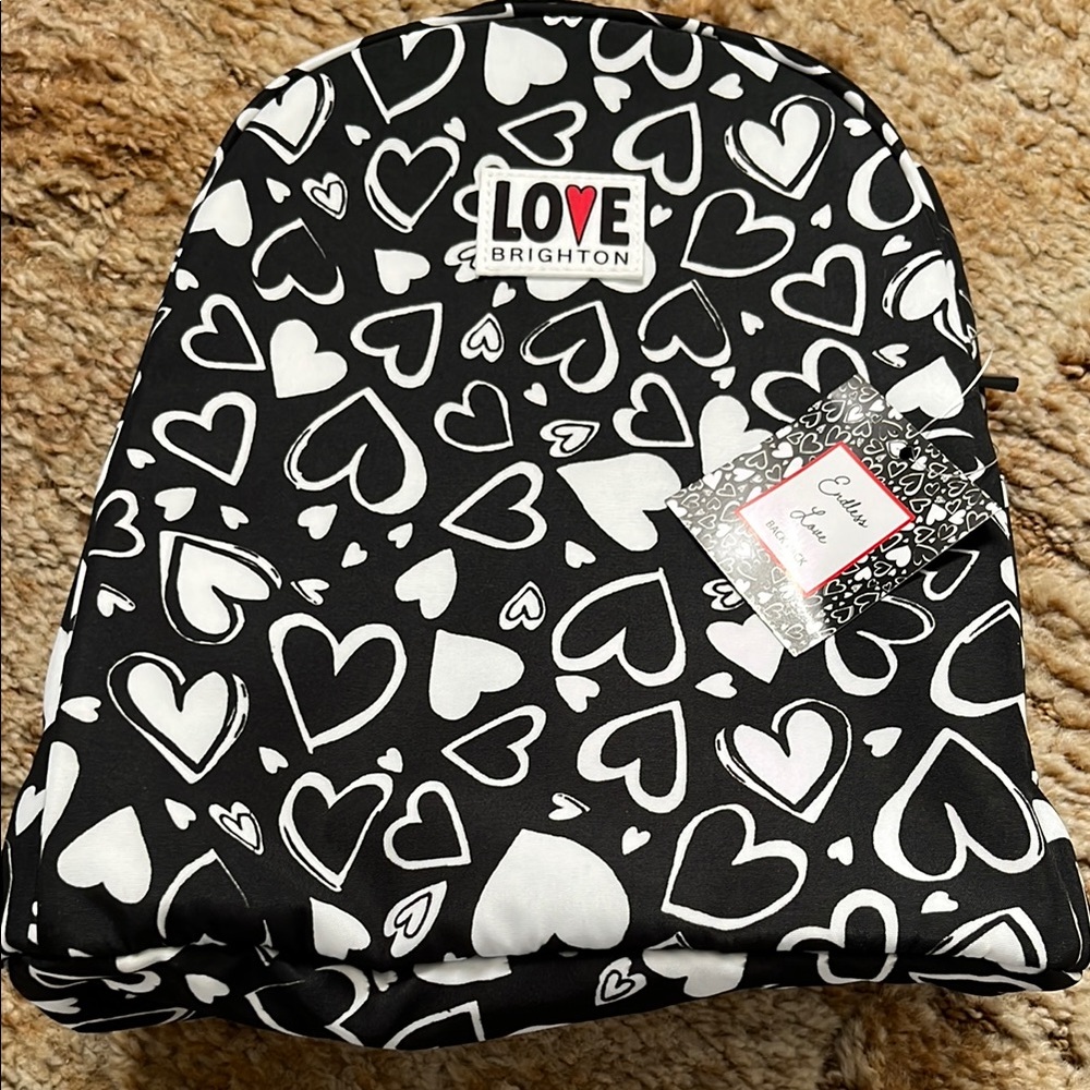 NWT - Brighton Heart Backpack - Black and White